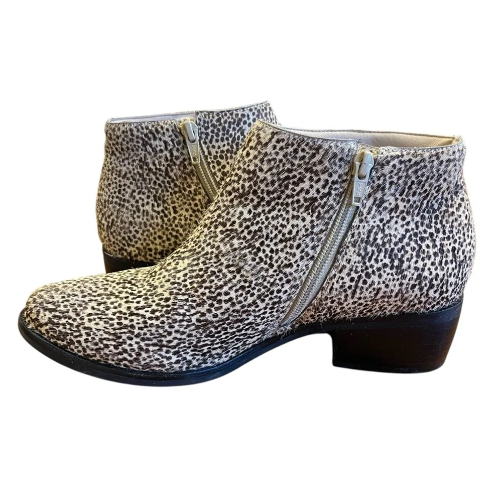 MATISSE Animal Print Calf Hair Billie Boots Bootie 8 Tan‎ Black Western Cowgirl
